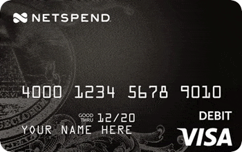 Black NetSpend® Visa® Prepaid Card