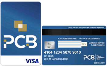 PCB Secured Visa® Credit Card