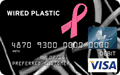 Wired Plastic® Pink Ribbon Visa Prepaid Card