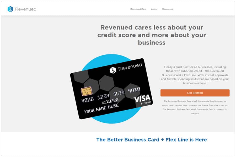 revenued card + Revenued flex line