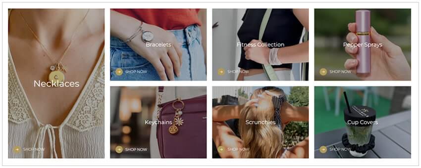 A collage of images showcasing a variety of jewelry pieces, including some stunning invisawear designs.